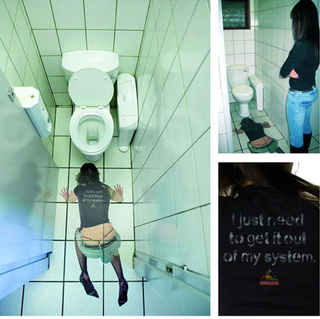 Illustration for article titled Bathroom Ads Warn Against The Dangers Of Drunk Sluts